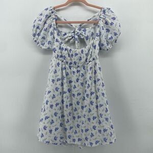 Princess Polly | Womens Mini Let's Dance Blue Green Floral Cocktail Dress Size 6